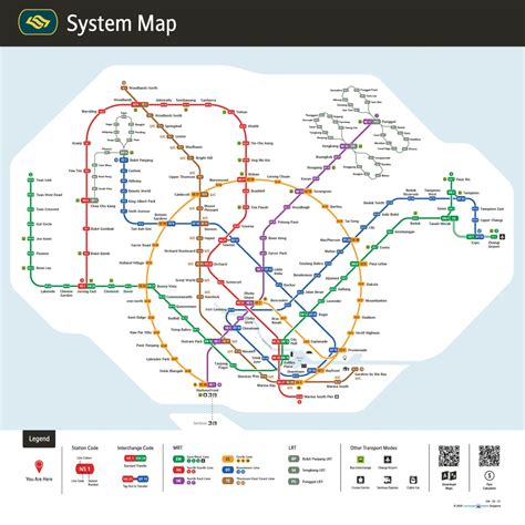 Transit Maps New Official Map Singapore Mrt System Map 2019