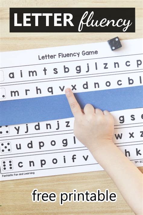 Letter Naming Fluency Sheet