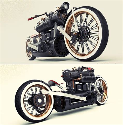 This Steampunk Motorcycle Concept Could Be The Coolest Retro Trip Ever