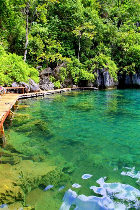 Kayangan Lake Philippines Travel Beautiful Waterfalls Coron Island