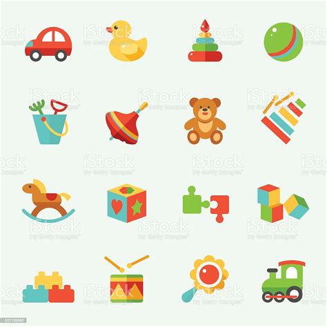 Toy Icons Stock Illustration Download Image Now Istock