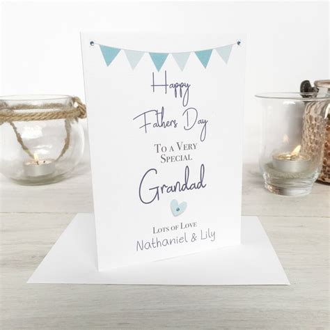 Personalised Fathers Day Card Grandad Fathers Day Card Card Etsy