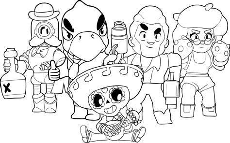 Brawl Stars Coloring Page Print Them For Free Coloring Home