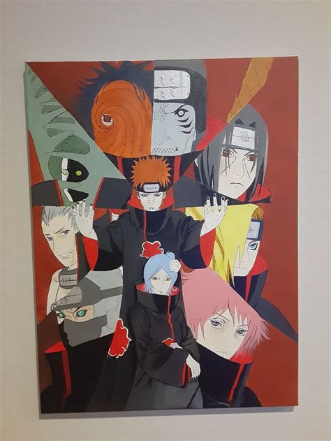 Too Good Not To Share Naruto Painting Akatsuki Anime Canvas Art