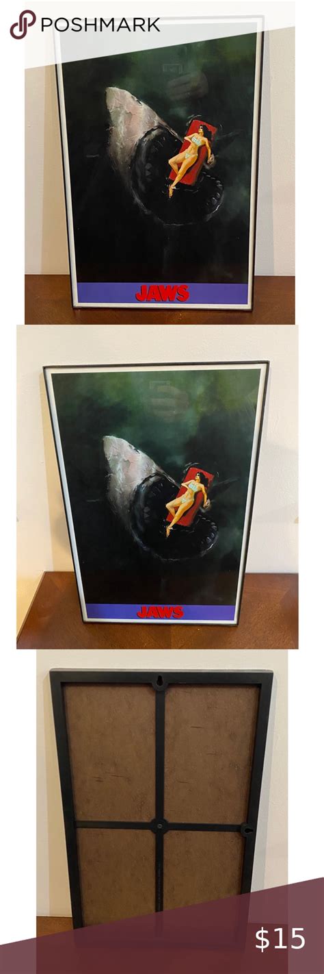Jaws Amity Island Framed Wall Decor This Jaws Poster Is Perfect For