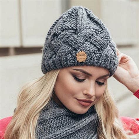 Sombreros De Punto De Para Mujer Gorros De Invierno Transpirables