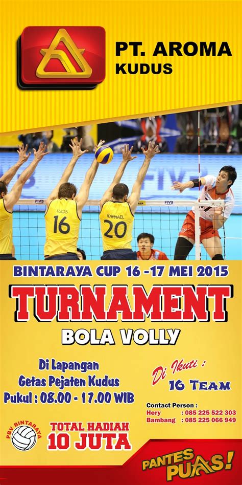 Contoh Spanduk Turnamen Volly Ball Gambar Spanduk Images