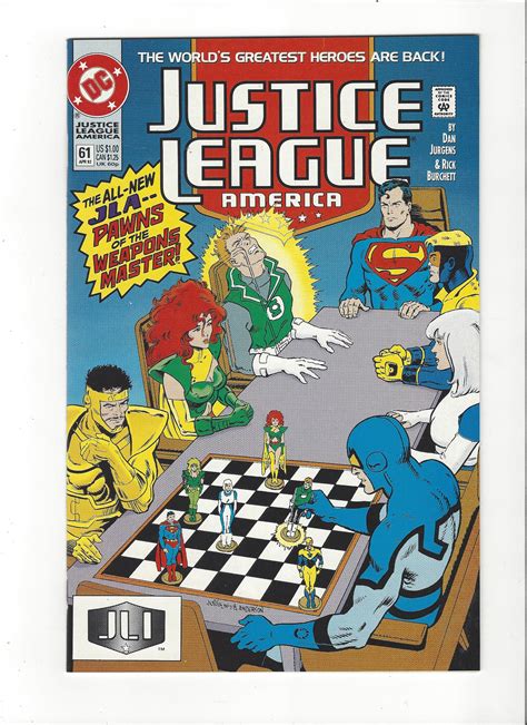 Justice League America 61 1987 Dc Comics Copper Age Nm Comic Books