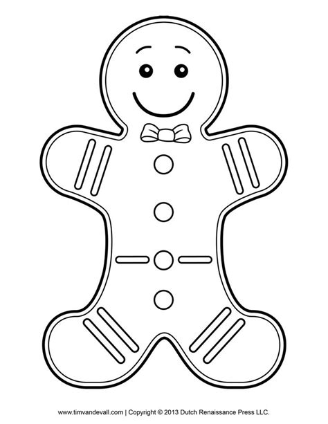 Gambar 25 Gingerbread Man Template Ideas Pinterest Clipart Coloring