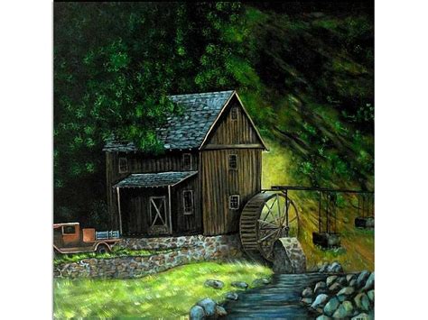 Old Mill Canton Ga Painting By Don Hester Fine Art America