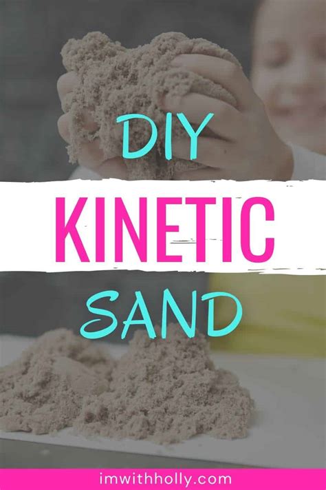 How To Make Your Own Kinetic Sand Just 4 Ingredients Im With Holly