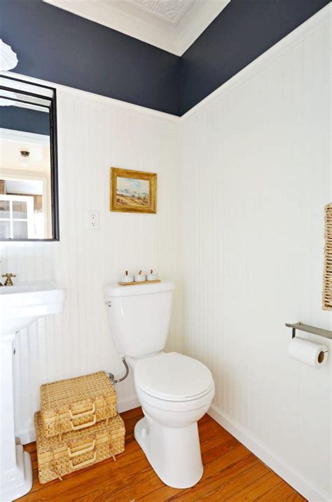 9 Ways To Use Beadboard In Your Bathroom In 2020 Powder Room Remodel