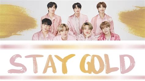 Bts 방탄소년단 Stay Gold Official Youtube