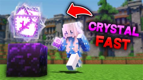 How To Crystal Fast In Minecraft Pvp Youtube