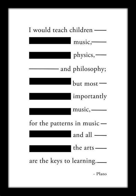 Dropping trends, gems and tweets. Plato Famous Music Quote School Music Band by MusicArtandMore | Band teacher, Band teacher gifts ...