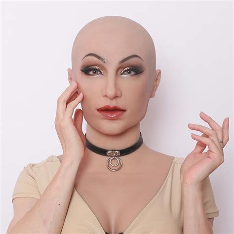 Drop Shipping Silicone Artificial Long Neck Headgear For Crossdresser Transgender Shemale Female