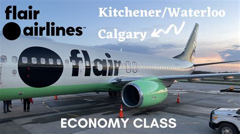 Inaugural Flight Flair Airlines Kitchenerwaterloo To Calgary Trip