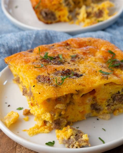 Sausage Egg And Cheese Breakfast Bake Recipe In 6 Easy Steps