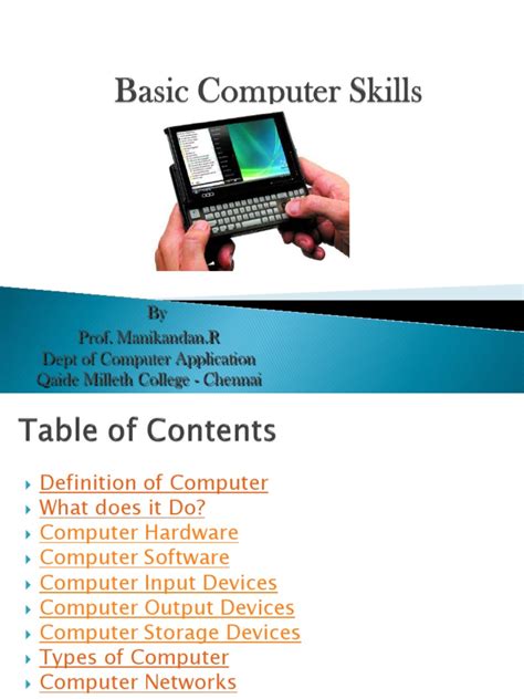Along with how to get the most value this tutorial has been prepared for beginners as well as advanced learners who want to deal with computers. Basic Computing Skills By Prof.Manikandan.pdf | Computer ...