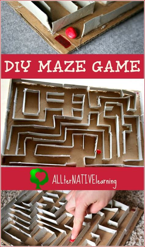 Upcycled Cardboard Tube Maze Game Maze Game Maze Games