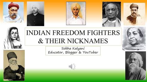 Indian Freedom Fighters Independence Day Special Nicknames Quiz Education Movie Posters