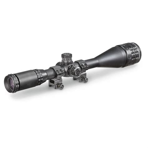 Sniper 6 24x50mm Tactical Rifle Scope Matte Black 222662 Rifle