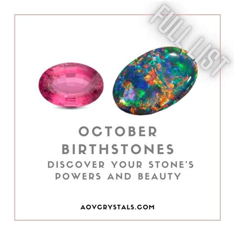 October Birthstones Discover Your Stones Powers And Beauty