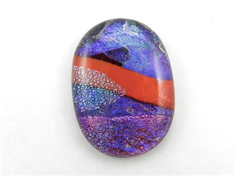 Dichroic Fused Glass Cabochon 1304