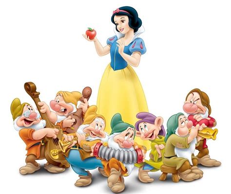Names Of The Seven Dwarfs From Snow White Disney With