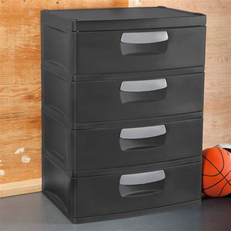 Sterilite 4 Drawer Garage And Utility Storage Unit Gray