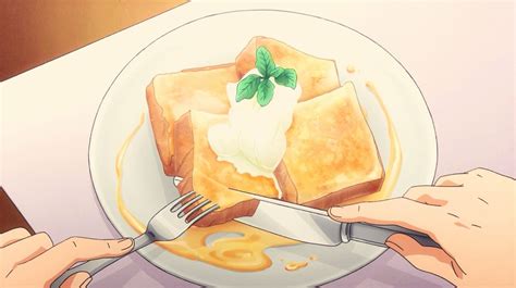 French Toast Food Illustrations Anime Foods Illustration Food