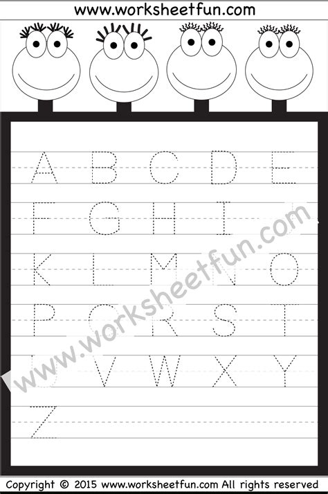 Tracing Uppercase Letters Capital Letters 3 Worksheets Free Capital Letters Printable