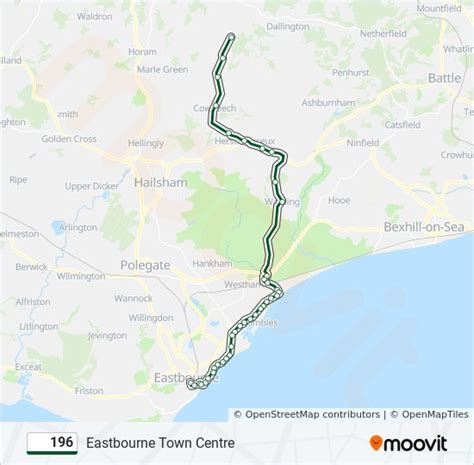 196 Route Schedules Stops And Maps Eastbourne Town Centre Updated
