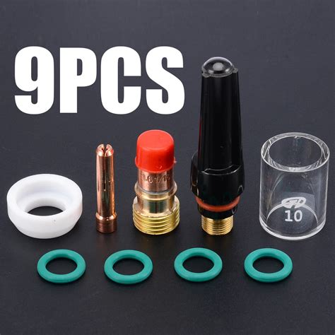 10pcs 1 6mm Welding Torch Gas Lens Glass Cup Kit For Tig WP 17 18 26 1