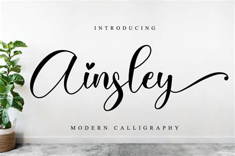 Ainsley Font Vintage Fonts Modern Calligraphy Fonts