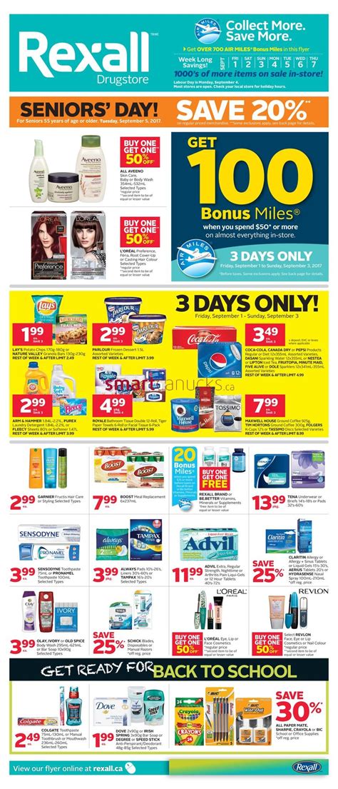 Rexall Drugstore West Flyer September 1 To 7