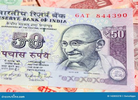 Indian Banknotes Stock Photo Image Of Gandhi Denomination 142855378