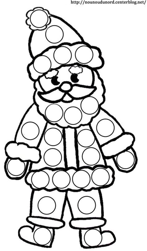 coloriage noel a gommettes