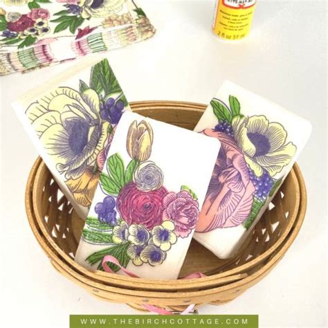 How To Make Mod Podge Bar Soap The Birch Cottage