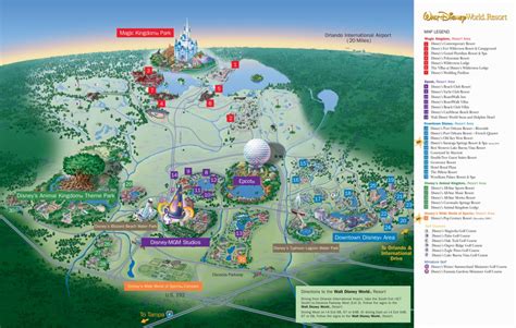 Disney World Resort Map Orlando Florida • Mappery Disney Orlando
