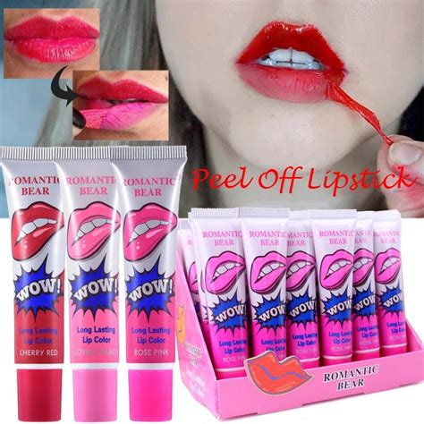 6 Colors Amazing Peel Off Liquid Lipstick Waterproof Long Lasting Lip Gloss Tint Moisturizing