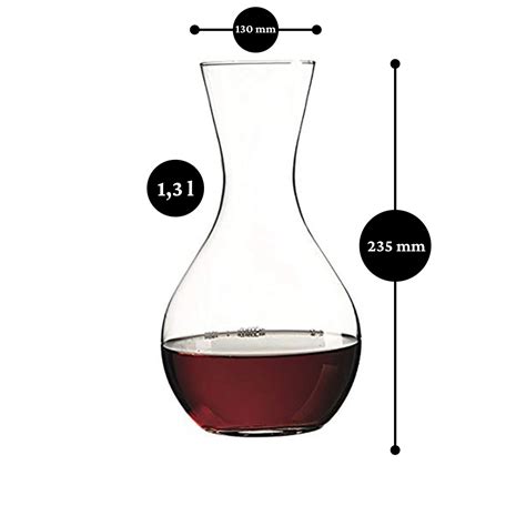 Nude Karaffe aus Glas für Wein und Wasser 64110 Klickhome GmbH