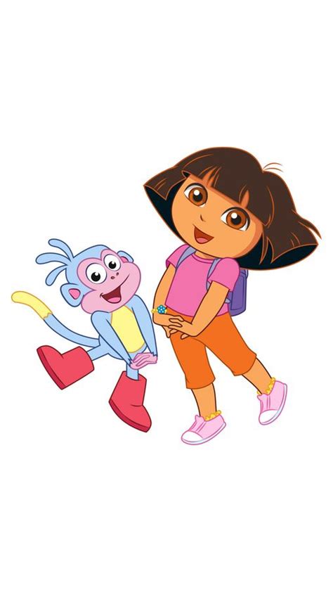 Dora The Explorer With Boots The Monkey Dora The Explorer Monkey