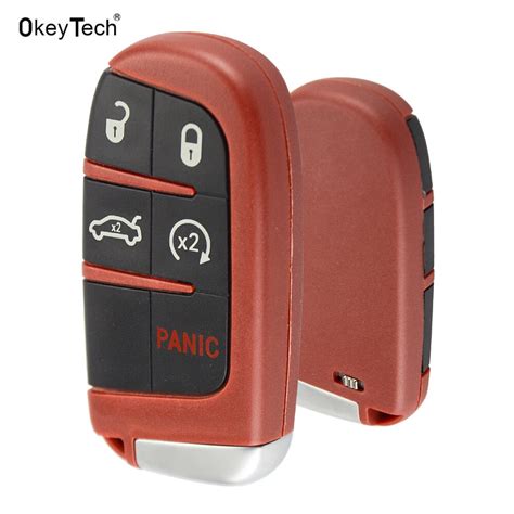 Okeytech New Car Styling Red Smart Remote Car Key Shell For Chrysler