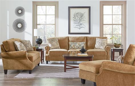 Waverly Antique Brown Living Room Set From Standard