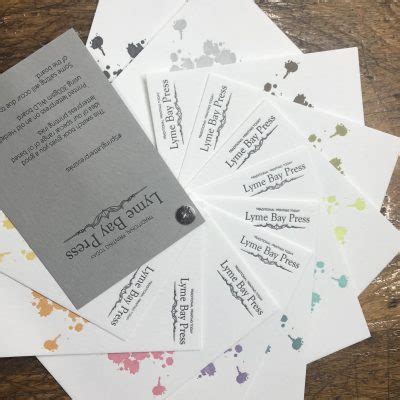 Ink Swatches Lyme Bay Press Letterpress Supplies