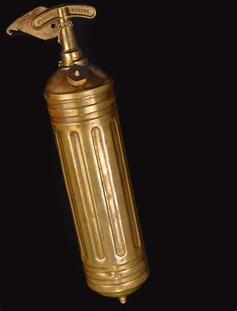 Brass Fire Extinguisher Old Fire Extinguishers Pyrene Vintage Fire