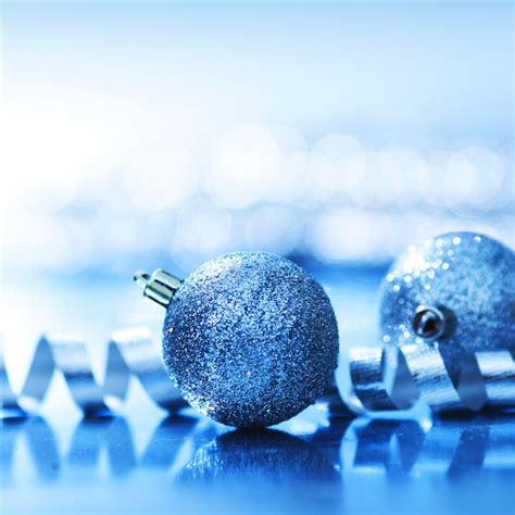 Blue Glitter Christmas Balls Ipad Air Wallpapers Free Download