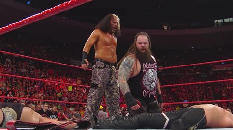 Raw Tag Team Champions The B Team Defeat Woken Matt Hardy And Bray Wyatt