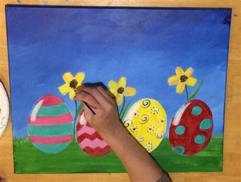 Easter Canvas Painting How To Paint An Easter Egg